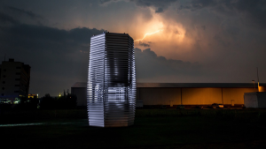 Beijing’s Smog Free Tower turns polluted air into jewellery 