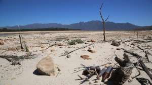 Cape Town's Theewaterskloof Dam is drying up fast. Picture by Ezra Nathan