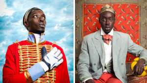 Senegalese photographer Omar Victor Diop is reviving the tradition of studio photography in Senegal, and recreating portraits of historical African leaders.