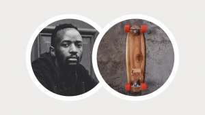 Longboard skater and shaper Kent Lingeveldt tries to keep his boards simple and functional. His board has been nominated for MBOISA by Creative Nestlings' Dillion Phiri