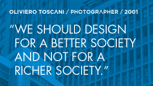 Oliviero Toscani 2001 quote