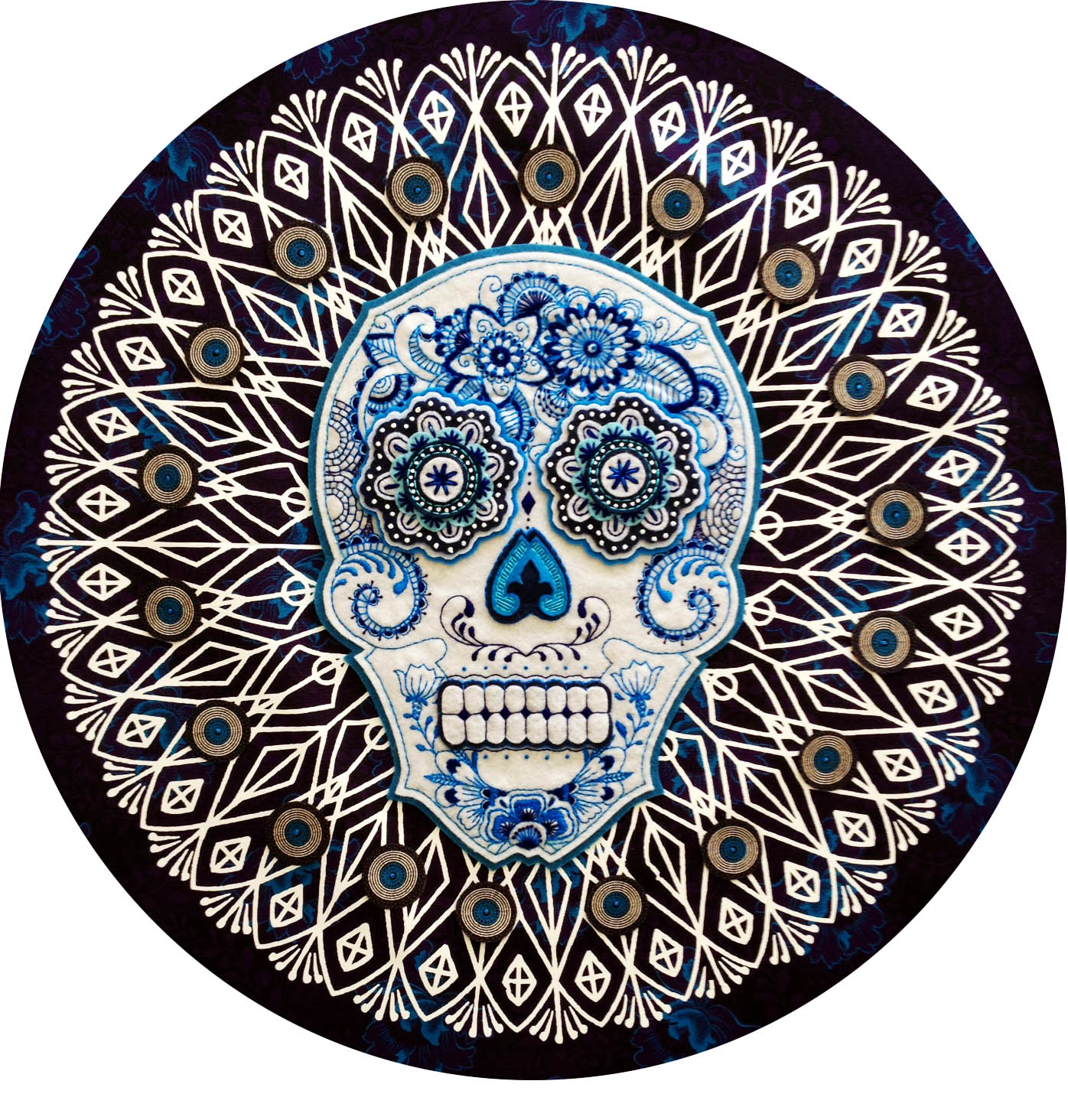 Embroidered skulls | Design Indaba