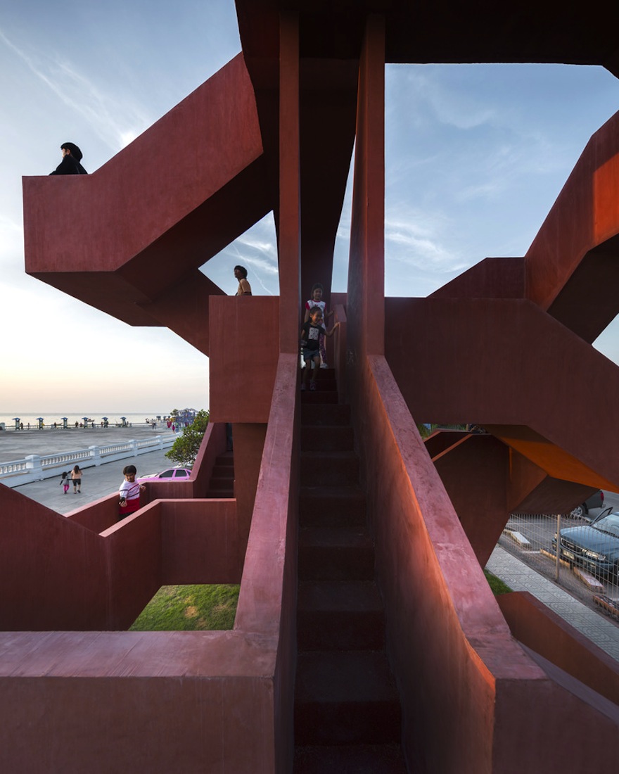 A vertical, labyrinth playground wins the Emerging Architecture Award