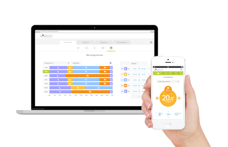 Qivivo smart thermostats builds temperature profile for it's users