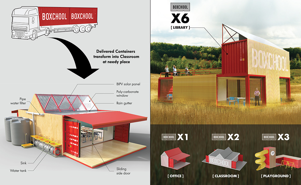 A sustainable container school designed for isolated areas | Design Indaba