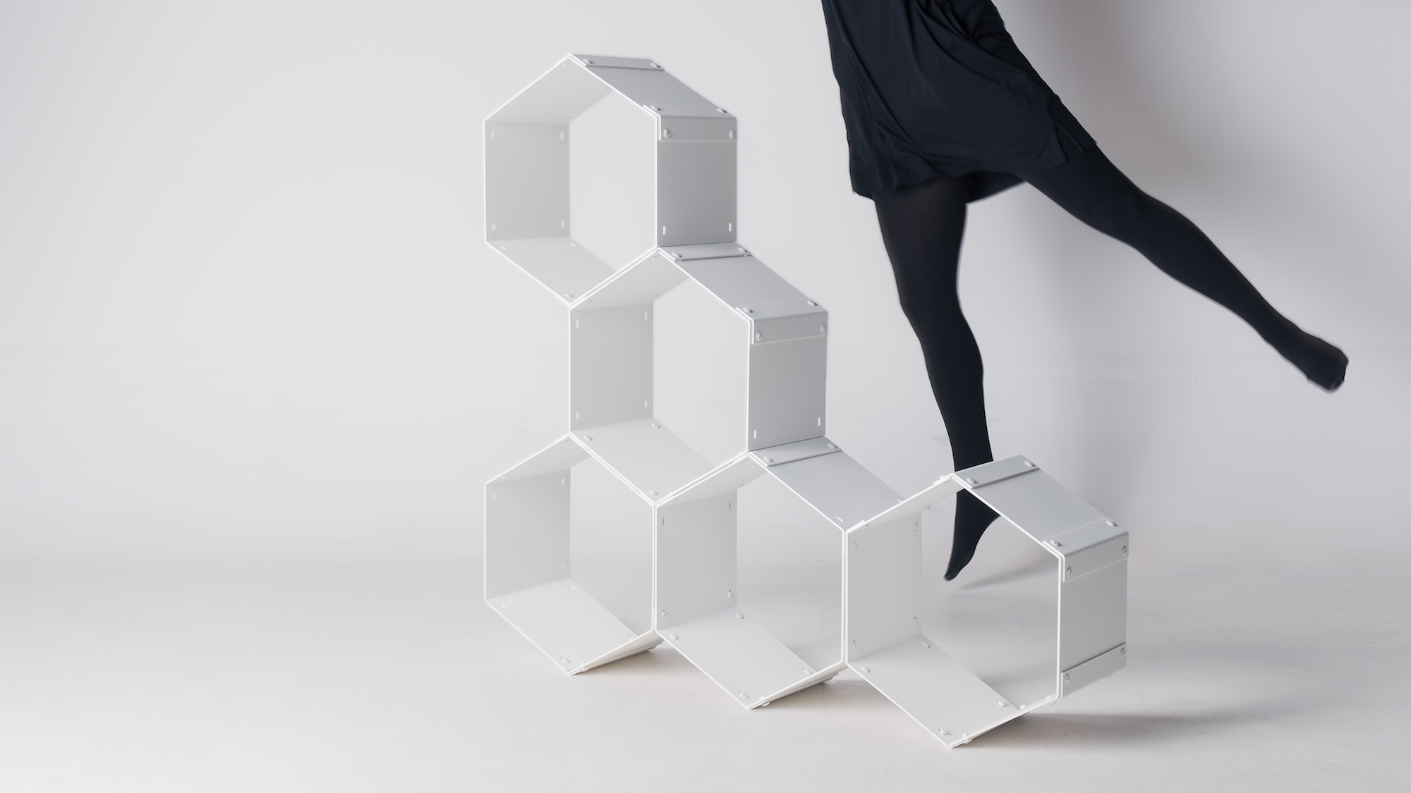 Graphite a modular shelving system Design Indaba