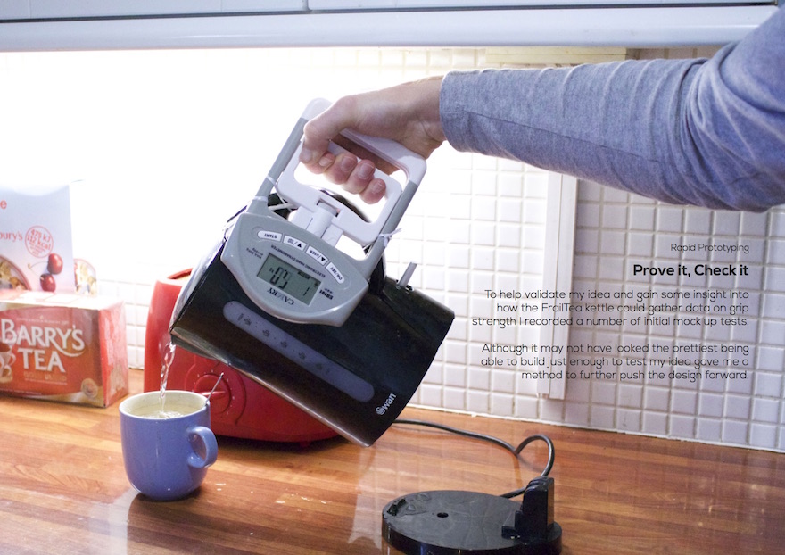 FrailTea analyses kettle grip data to monitor the health of the elderly