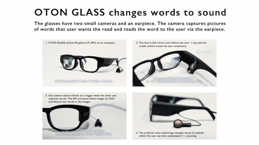 glasses with camera and earpiece