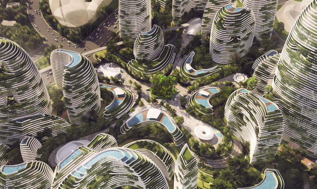 An alternative city inspired by nature | Design Indaba : A astonishing image capturing an stunning scenery. Its colors are just bold and blend perfectly. The composition is great, with its features are highly clear.