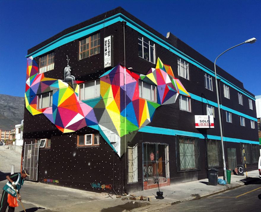 Spanish mural artist, Okuda, uses art to bridge cultural borders