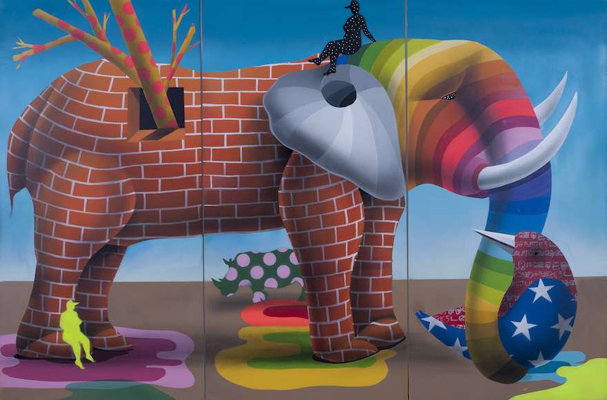 Spanish mural artist, Okuda, uses art to bridge cultural borders