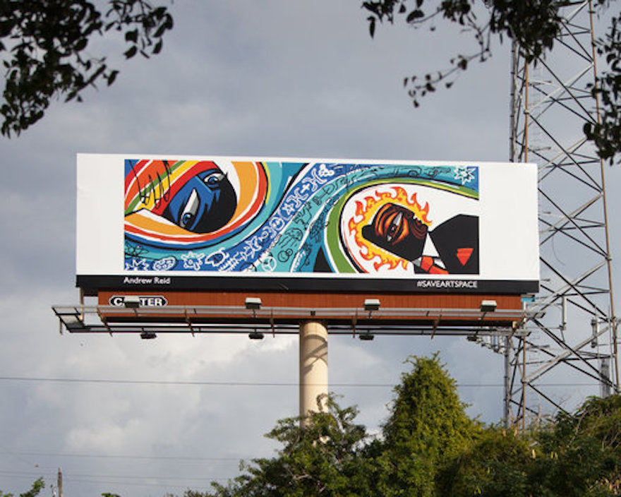 SaveArtSpace turns billboards into public art canvasses Design Indaba