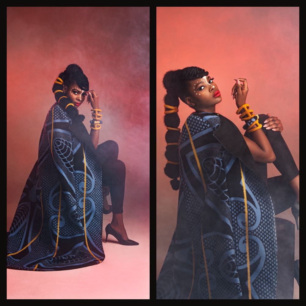 Leading local fashion designer Thabo Makhetha takes her blanket