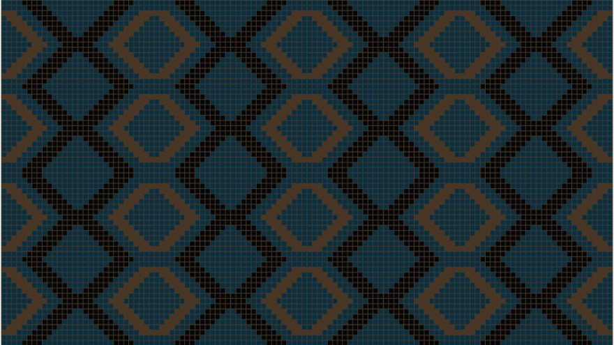 Knitting pattern designs by Laduma Ngxokolo.