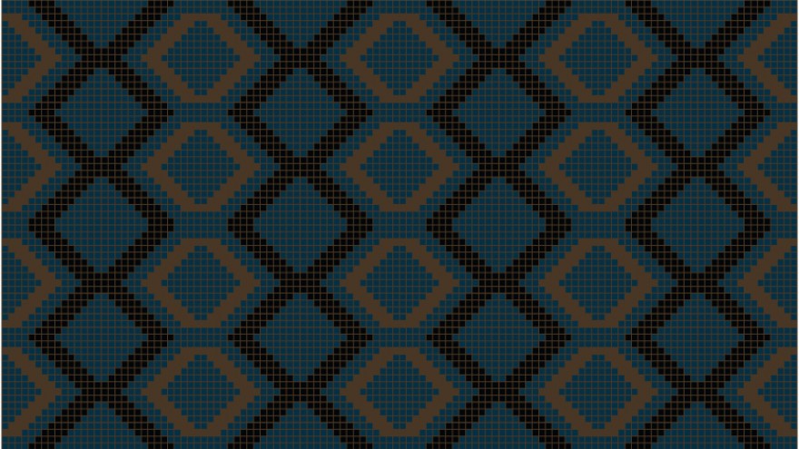 Knitting pattern designs by Laduma Ngxokolo.
