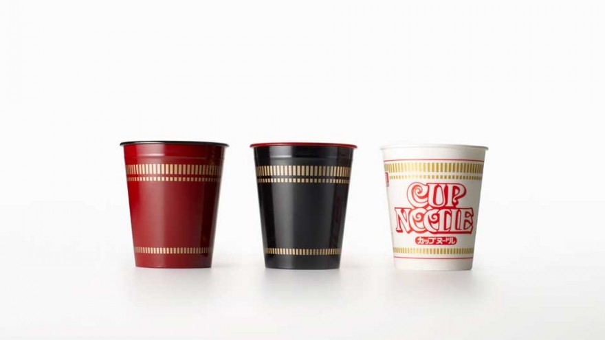 Cupnoodle Urushi.  Photo: Hiroshi Iwasaki.  