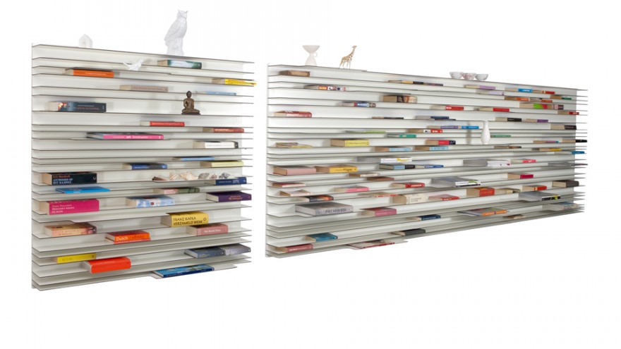 Paperback bookshelf by Studio Parade.