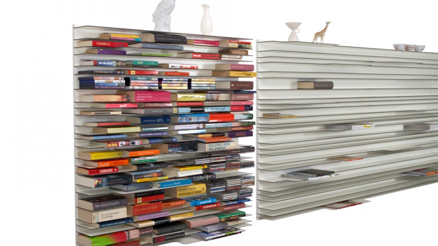 Paperback bookshelf by Studio Parade.