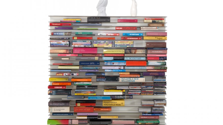 Paperback bookshelf by Studio Parade.