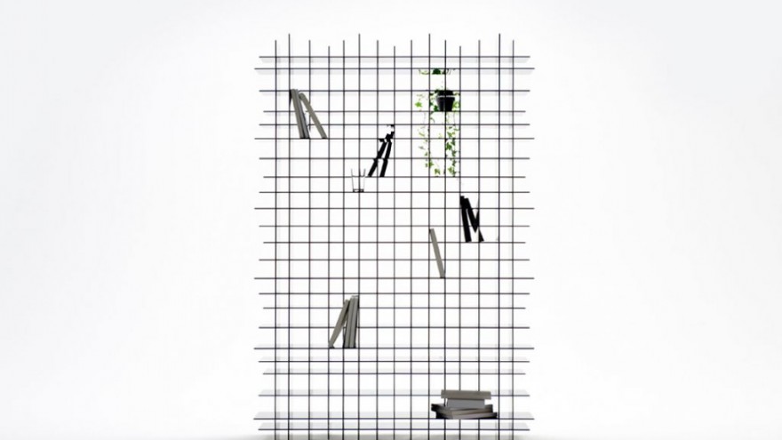 Scatter Shelf by Nendo. Photo: Masayuki Hayashi.  