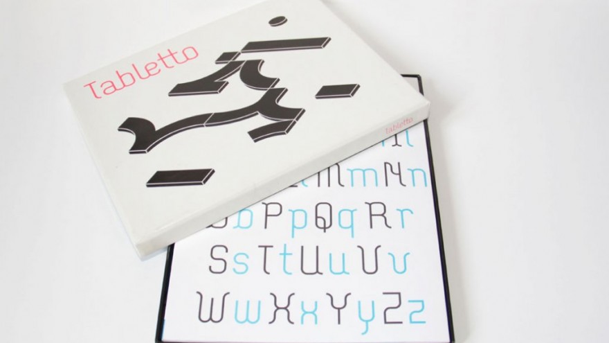 Tabletto typographical game. 