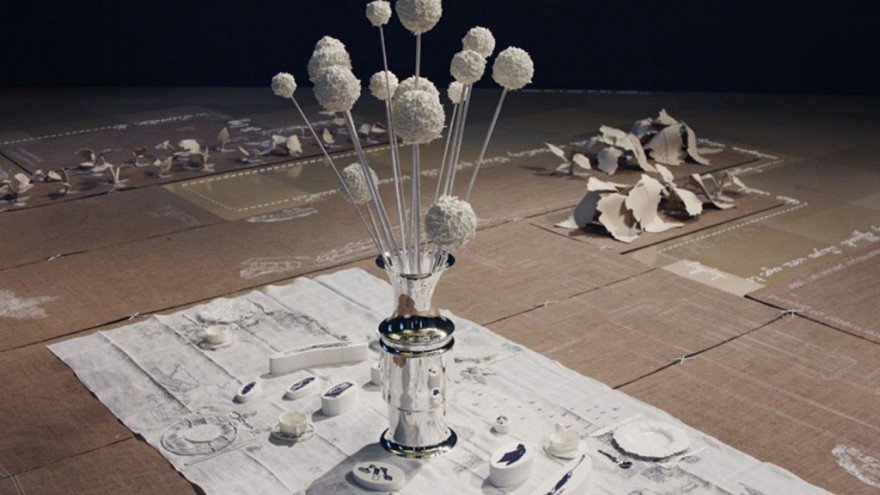 Silver Sugar Spoon by Studio Makkink & Bey. Photo via designboom. 