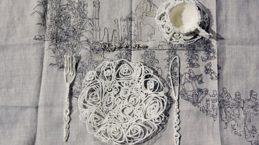 Silver Sugar Spoon by Studio Makkink & Bey. Photo via designboom. 