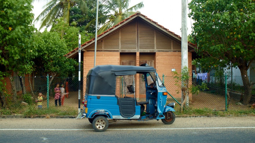 Post-Tsunami Housing by Shigeru Ban, Kirinda, Sri Lanka.