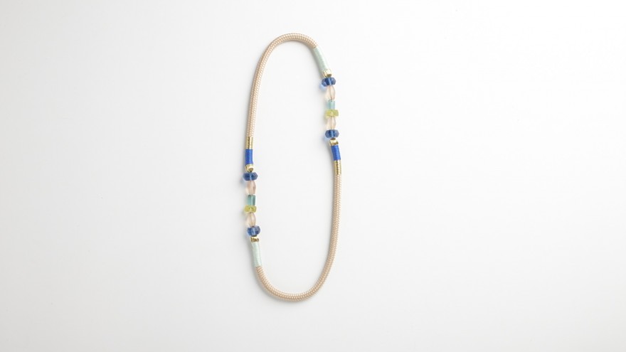 Two strand Glass Ndebele necklace from Pichulik's 2014 Spring/Summer Collection. 