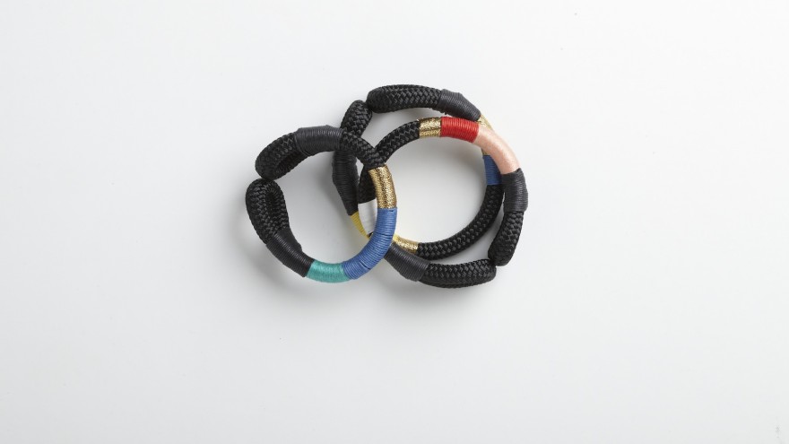 Curved bracelet from Pichulik's 2014 Spring/Summer Collection. 