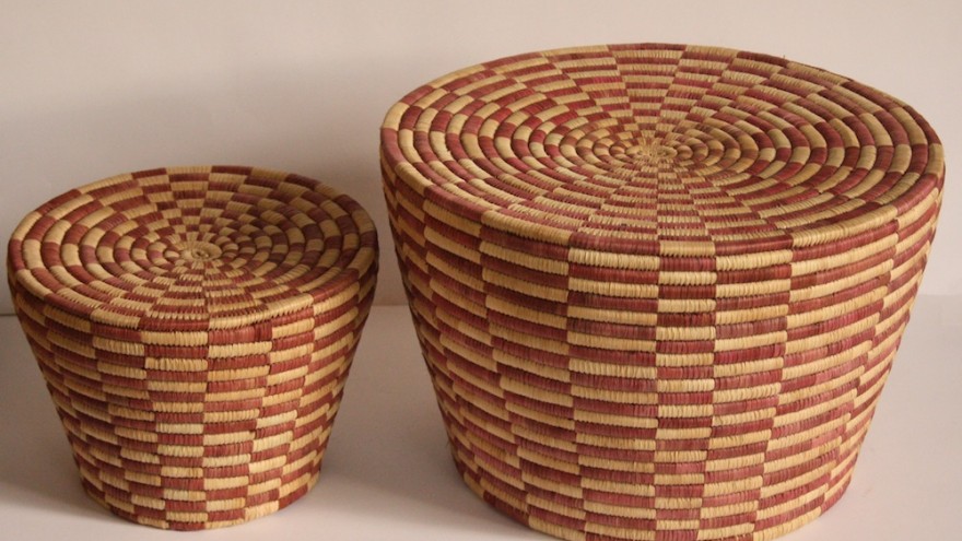 Cone Nesting Stools designed by Rentaro Nishimura and made by Mango Club for People of the Sun, Malawi.