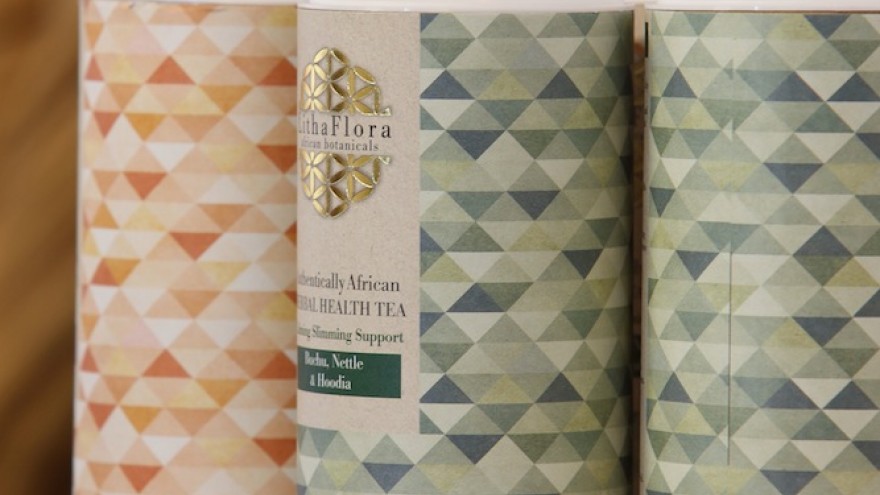 Lithaflora's Herbal Health tea packaging. 