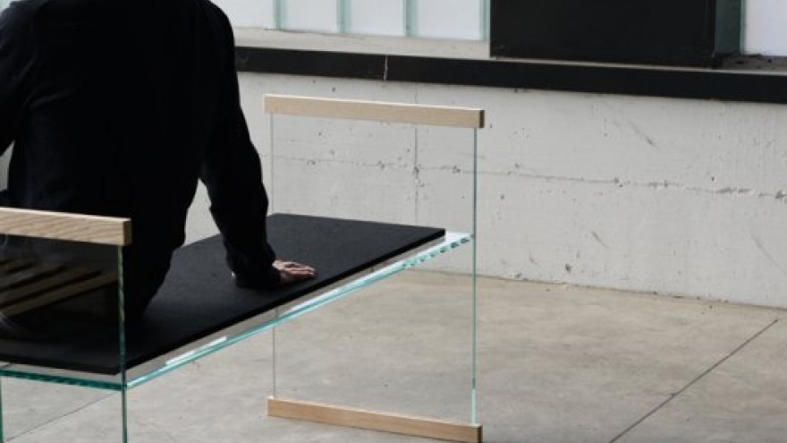Diapositive bench by Bouroullec Brothers for Glas Italia. 