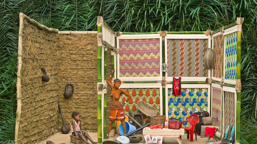 Patrick Willocq, Walé Lokito and her belongings, from the series I am Walé Respect Me, 2013, 109 x 145 cm, Image courtesy of the artist.