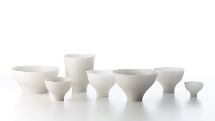 Shivering Bowls by Nendo. Photo: Hiroshi Iwasaki.    