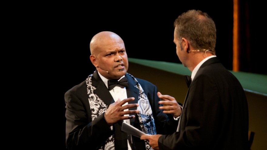 INDEX: Award 2011 Hosts  Ravi Naidoo & Adrian Lloyd Hughes.