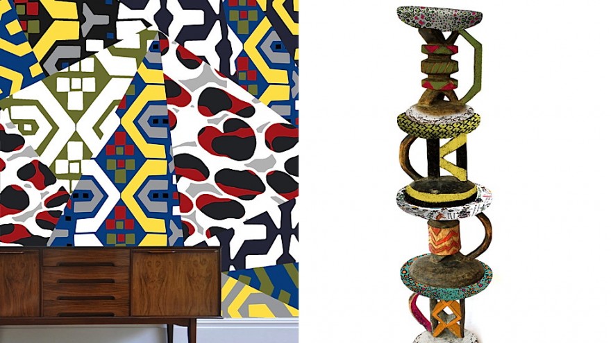 Left - Kristen Morkel - Right- The Batonka Stool Totem by Ardmore