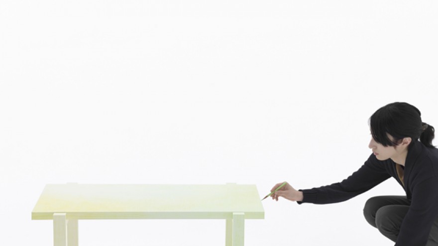 Coloured-Pencil Table. Photo: Hiroshi Iwasaki. 