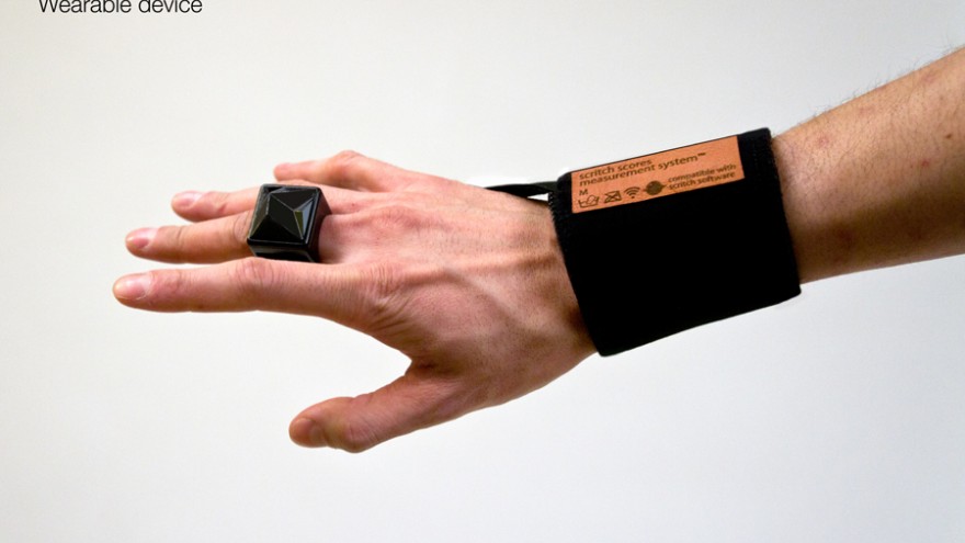 Scritch wearable device by Hideaki Matsui.