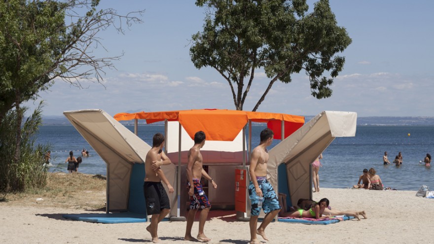 Beach Library by Matali Crasset. Photo: Philippe Piron.