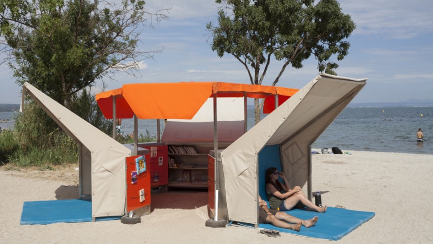 Beach Library by Matali Crasset. Photo: Philippe Piron.