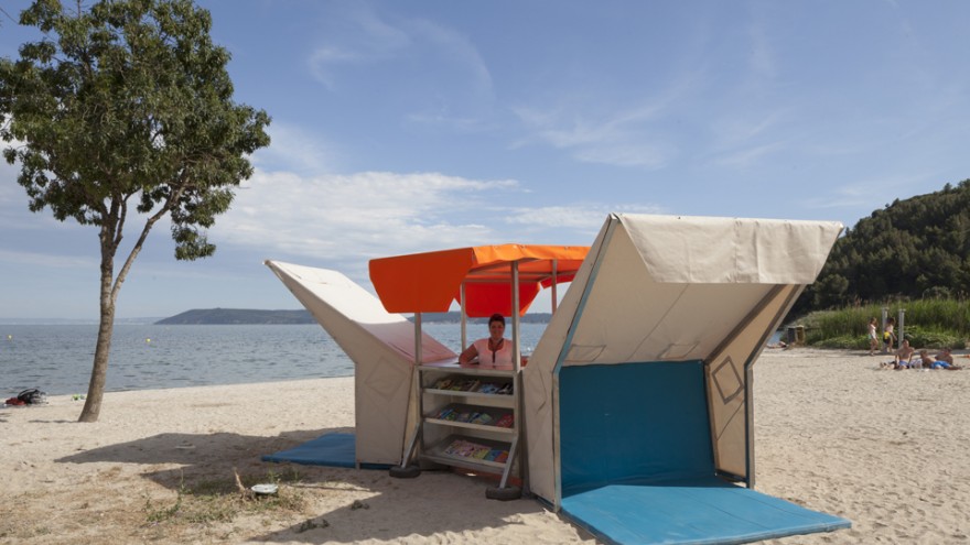 Beach Library by Matali Crasset. Photo: Philippe Piron.