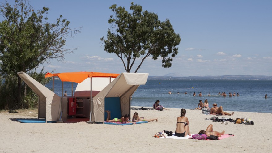 Beach Library by Matali Crasset. Photo: Philippe Piron.