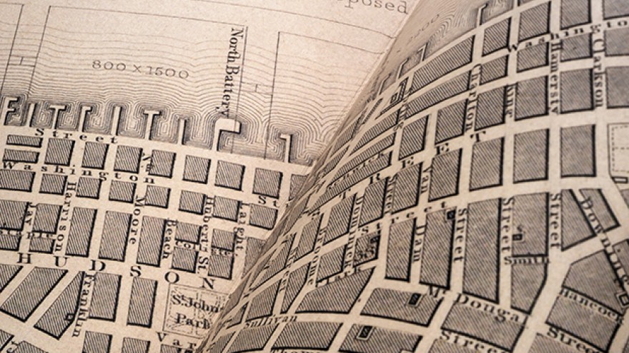 150 Charles Street identity by Michael Bierut. 