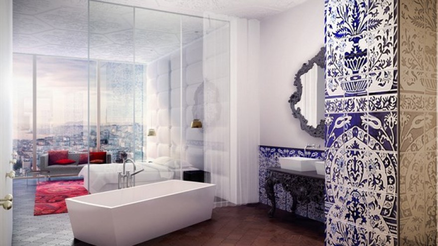 Quasar Residence interior by Marcel Wanders. 