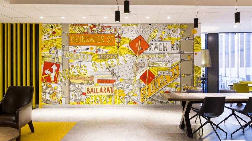 Melbourne Commonwealth Bank interior by Frost* Design. 