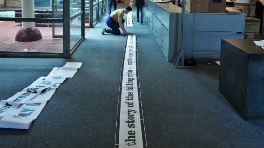 Kew Bridge Steel Museum installation by Harry Pearce. 