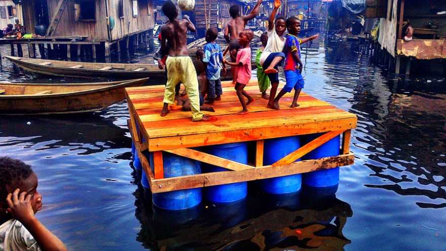 Makoko Floating School by NLÉ. Photo courtesy of NLÉ. 
