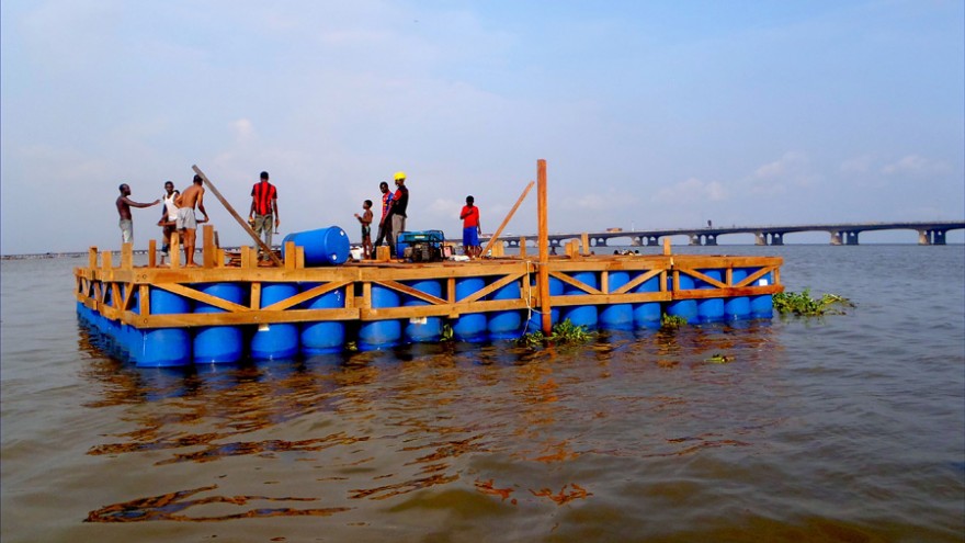 Makoko Floating School by NLÉ. Photo courtesy of NLÉ. 