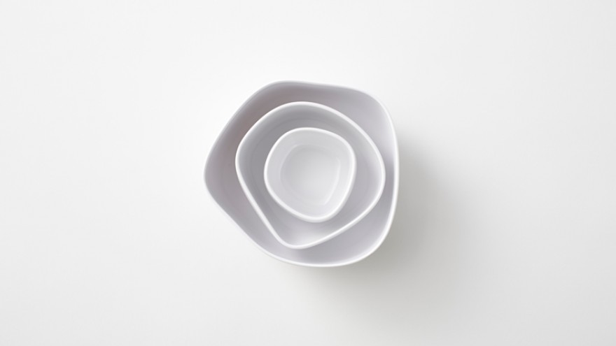 Pebble bowls by Nendo. 